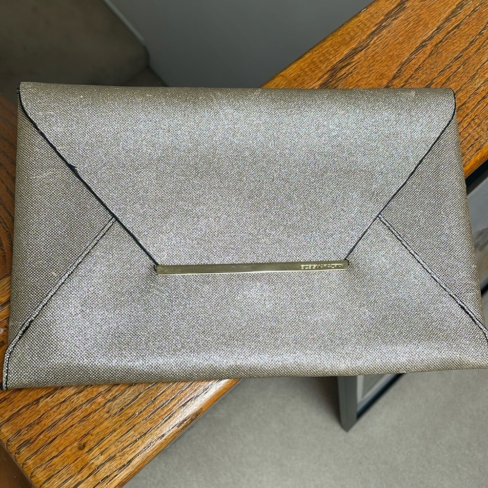 BCBG maxazria gold envelope clutch